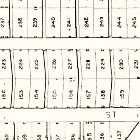Vintage Map of Freeport, Ohio, 1912