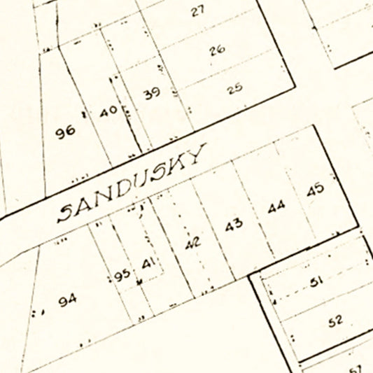 Vintage Map of West Millgrove, Ohio 1912