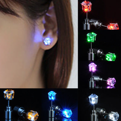 GlowGlam: Light Up LED Earrings