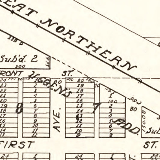 Vintage Map of Epping, North Dakota, 1937