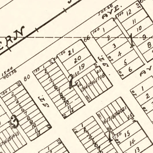 Vintage Map of Alamo, North Dakota, 1937