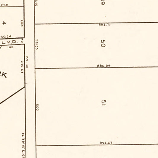 Vintage Map of Lake Emlo, Minnesota, 1938