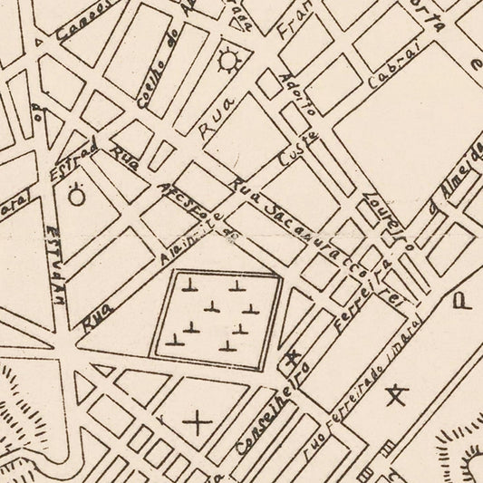Vintage Macao Map, 1943