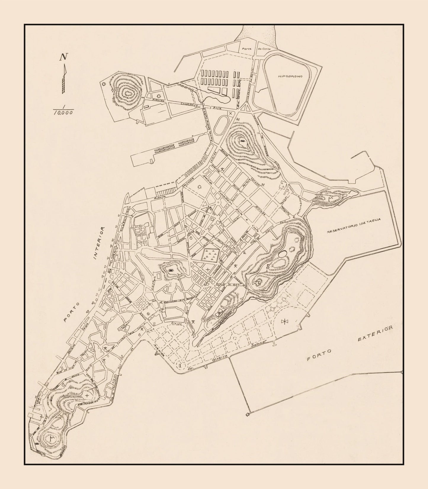 Vintage Macao Map, 1943
