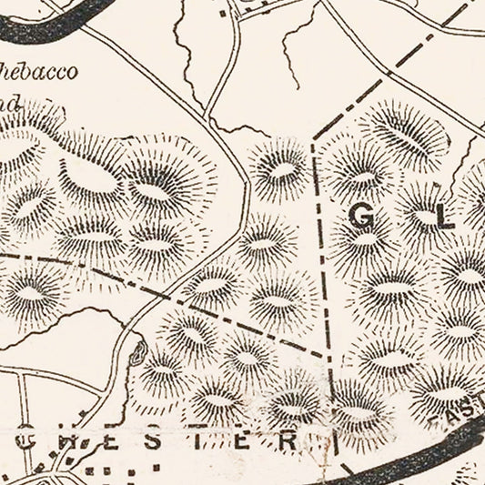 Vintage Map of Cape Ann, Massachusetts, 1889
