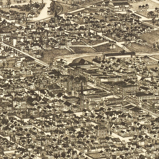 Vintage Map of Findlay, Ohio, 1889