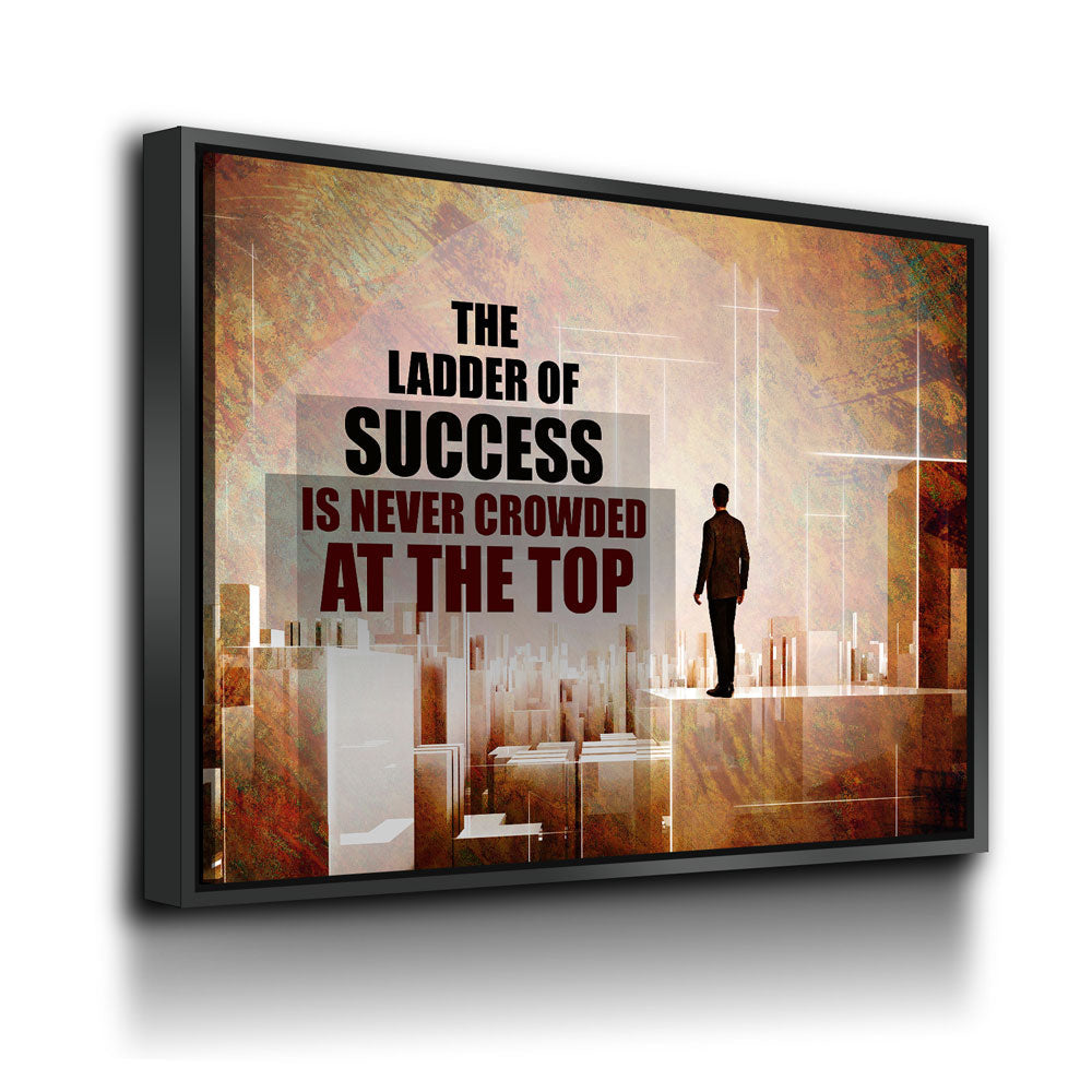 The Ladder Of Success Canvas Wall Art, Motivational Decor