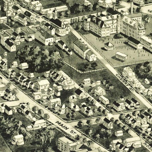 Vintage Map of Farmingdale, New York, 1925