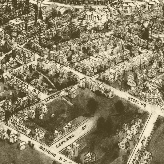 Vintage Map of Middletown, New York, 1922