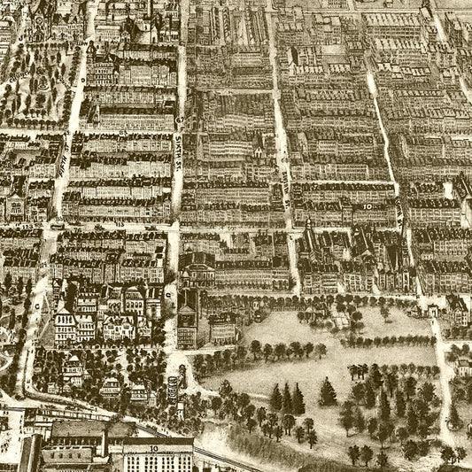 Vintage Map of Hoboken, Hudson County, New Jersey, 1903