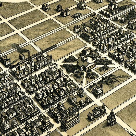 Vintage Map of Ocean City, New Jersey, 1903