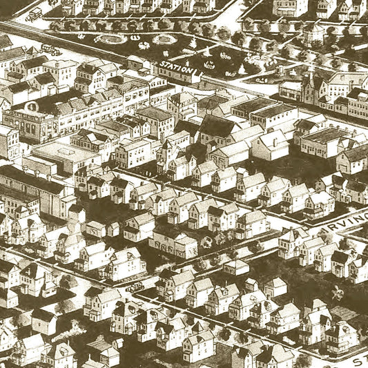 Vintage Map of Westwood, New Jersey, 1924