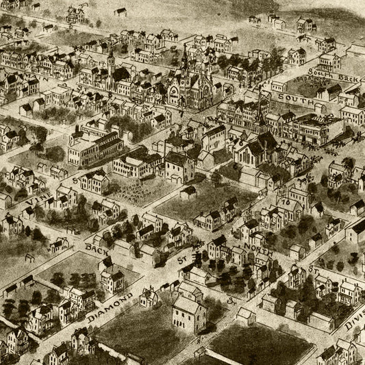 Vintage Map of Berlin, Pennsylvania, 1905