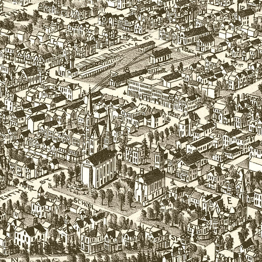 Vintage Map of Indiana County, Pennsylvania, 1900
