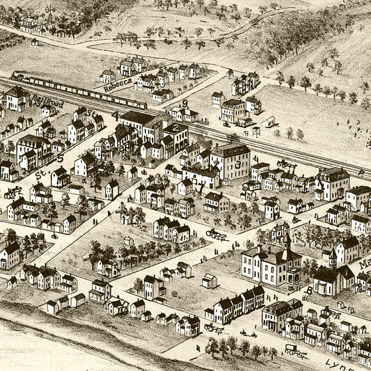 Vintage Map of Roscoe, Pennsylvania, 1902