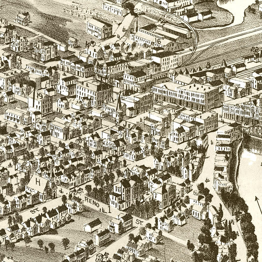 Vintage Map of Sharon, Pennsylvania, 1901