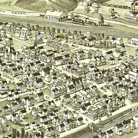 Vintage Map of South Fork, Pennsylvania, 1900