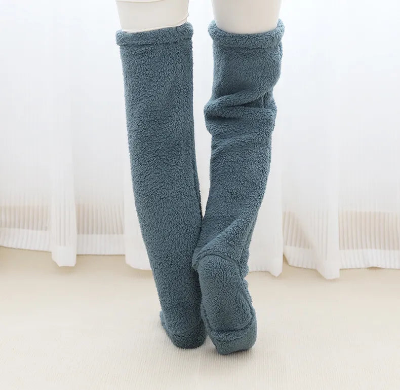 Fuzzy Knee High Socks - Instantly Warm & Cozy Your Legs