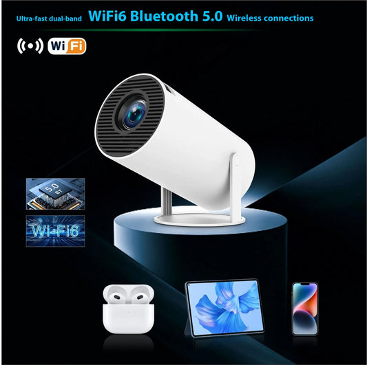 HY300PRO Smart Projector: Portable WiFi Home Theater