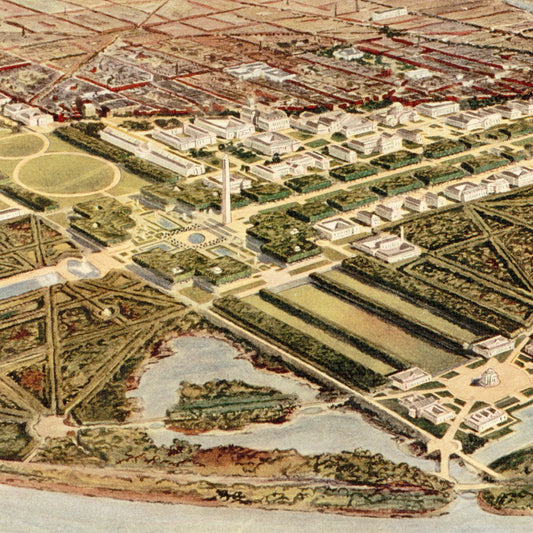 Vintage Map of Washington State, 1915