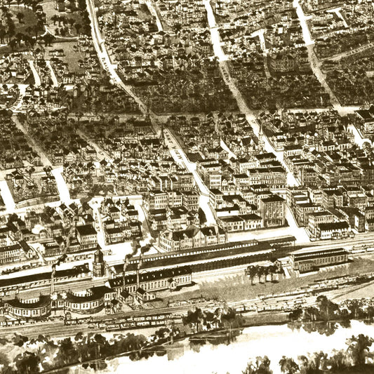 Vintage Map of Concord, New Hampshire, 1899 (2nd Ed.)