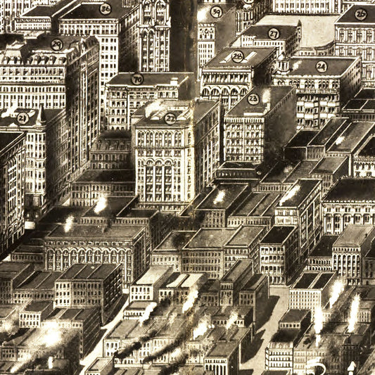 Vintage Map of St. Louis, Missouri, 1907