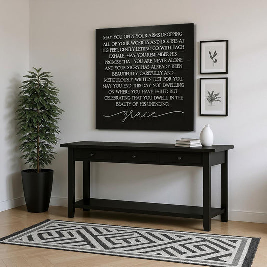 Unending Grace Faith Square Canvas Wall Art