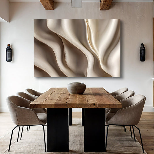 3D Abstract Waves Canvas Wall Art