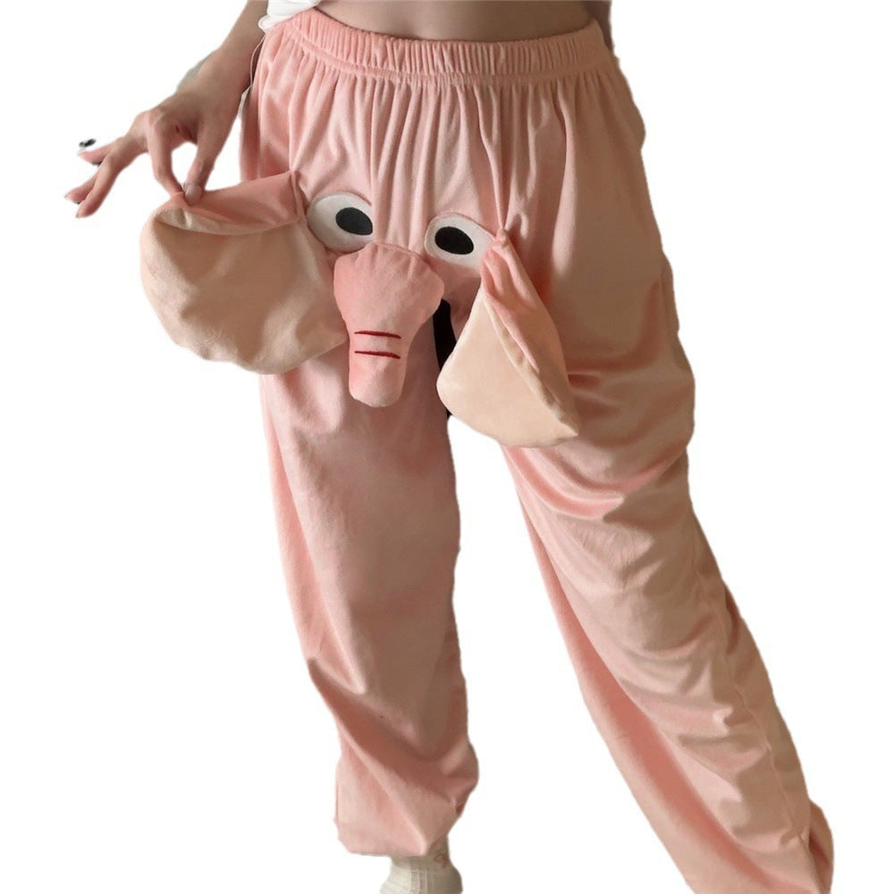 Elephant Trousers Dumbo Nose Ringing Pants – Bring Laughter to Loungewear