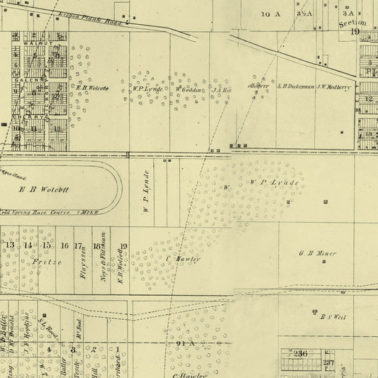Vintage Map of Milwaukee County, Wisconsin, 1858 II