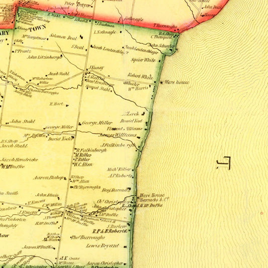 Vintage Map of Seneca County, New York, 1858 II