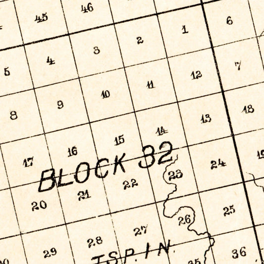 Vintage Map of Howard County, Texas, 1890