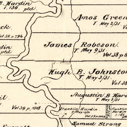 Vintage Map of Liberty County, Texas, 1895