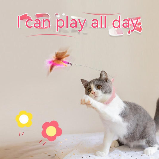 PurrPlay Collar Teaser: Where Fun Meets Fitness for Your Feline!