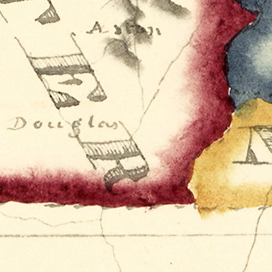 Vintage Map of Massachusetts, 1820