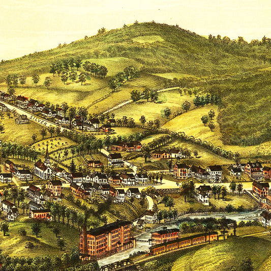 Vintage Map of Milton, New Hampshire, 1888