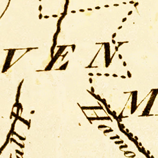 Vintage Map of Connecticut, 1795
