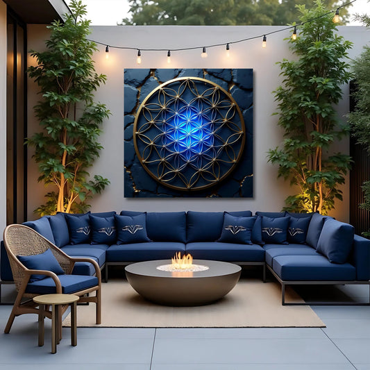 Flower of Life Canvas Wall Art - Style B