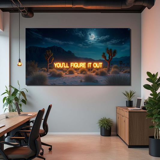 You'll Figure It Out Motivational Canvas Wall Art