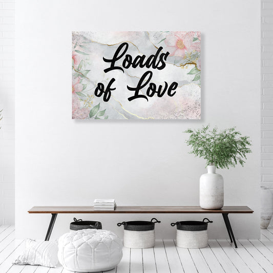 Rustic Valentine Love Saying Canvas Wall Art