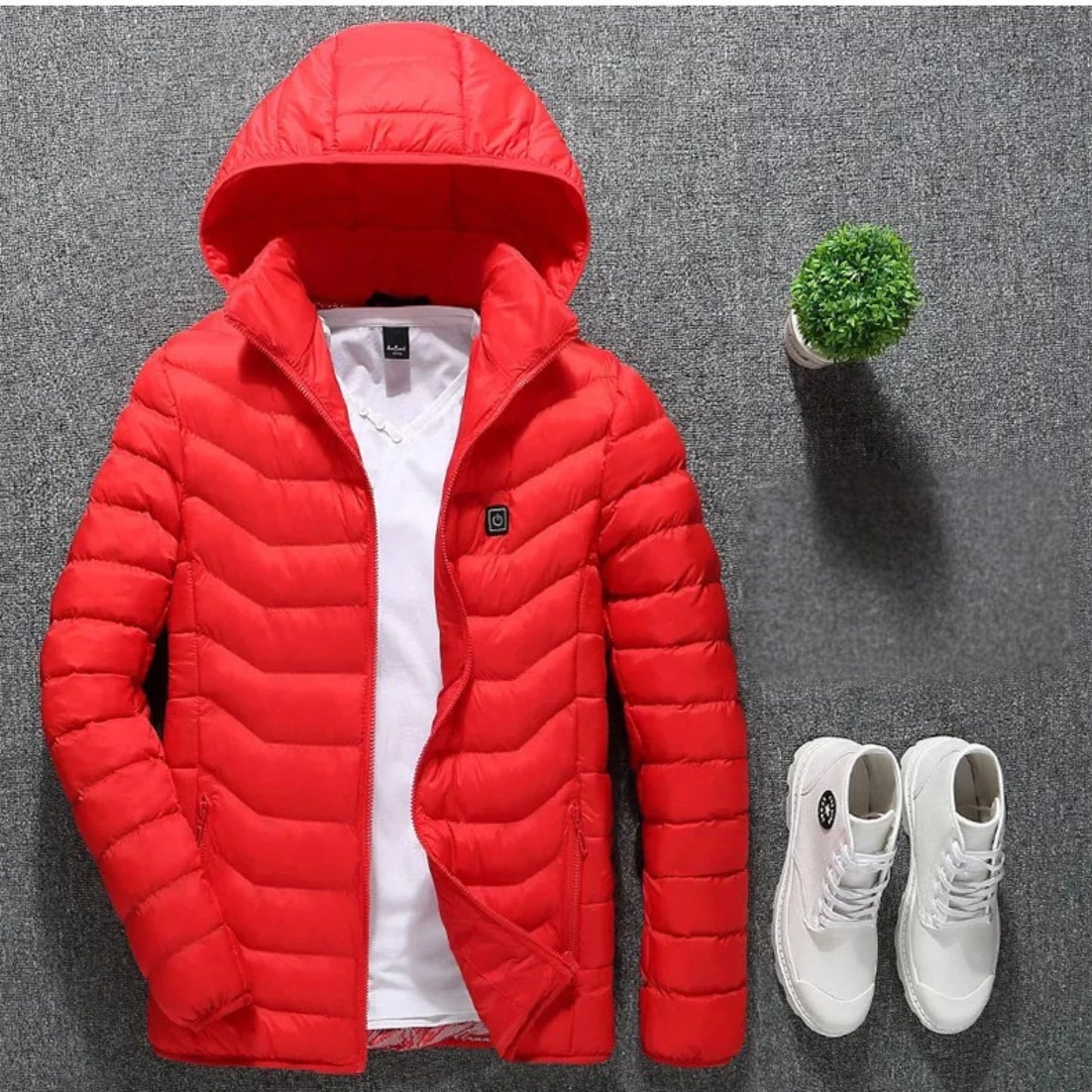 USB Heated Jacket - Electric Heated Coat with 3 Temp Settings