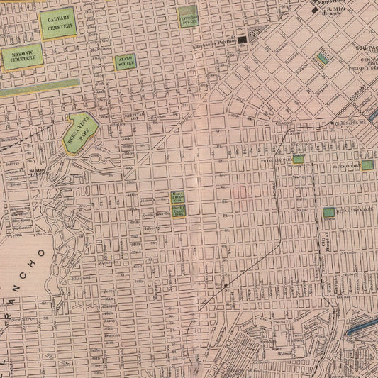 Vintage Map of San Francisco, California, 1903