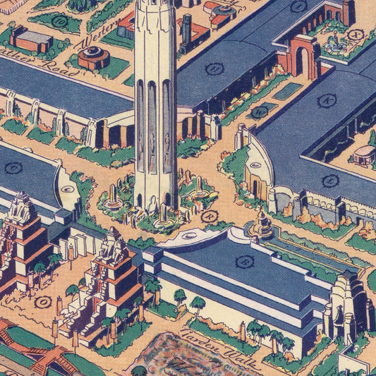 Vintage Map of San Francisco, California, 1939 III
