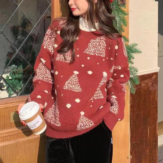 CozyGlow Christmas Tree Sweater – Stay Warm, Look Festive!