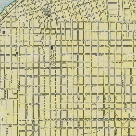 Vintage Map of Kansas City, Kansas, 1901 (Detailed)