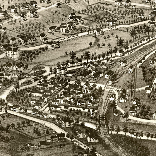 Vintage Map of Chester, Massachusetts, 1885