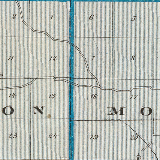 Vintage Map of Pulaski County, Indiana, 1876