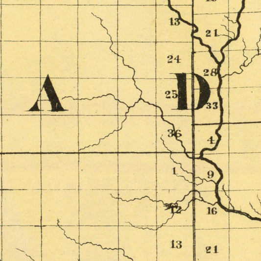Vintage Map of Gladwin County, Michigan, 1873