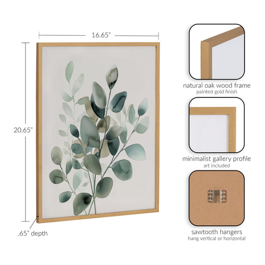 Eucalyptus Watercolor Botanical Framed Wall Art