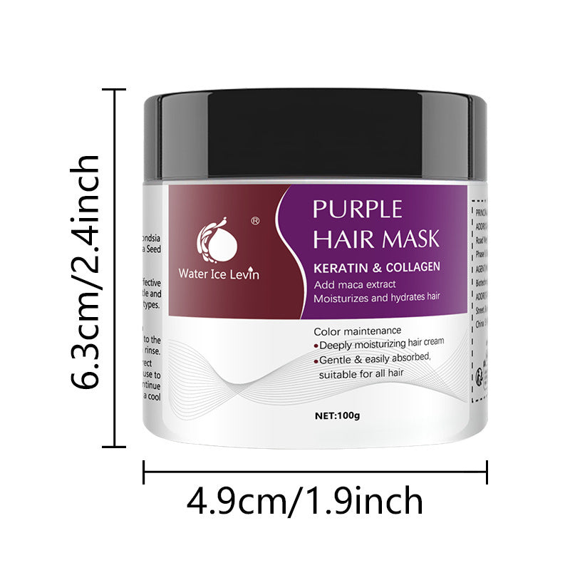 Purple Hair Mask with Keratin & Collagen – Hydrate, Tone & Shine in Minutes